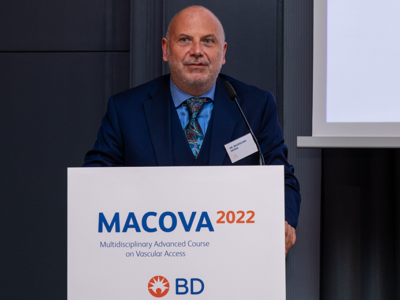Professor Mussa discusses the development of a vascular access team at MACOVA 2022.
