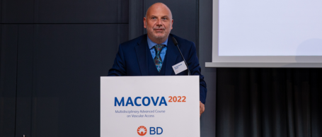 Professor Mussa discusses the development of a vascular access team at MACOVA 2022.